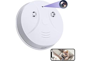SAKALAKA HD 1080P Spy Camera Smoke Detector Mini Hidden Camera WiFi Night Vision and Motion Detection Spy Camera Mini Video Recorder for Nanny Camera Home Office Safey iOS/Android Supported