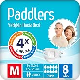 Paddlers Yetişkin Hasta Bantlı Bez Medium 8 Adet &ndash; Deneme Paketi