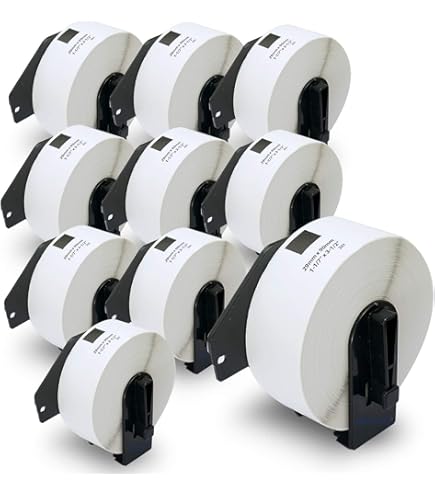 Etichette Piccole 29x62 Mm Per Brother QL - 5 Rotoli Da 800 Etichette | Per Indirizzi, Codici A Barre E UPC - Foto 6