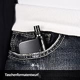 Elektrische Zigaretten Starterset，Dampfer, E-Shishas mit Top Nachfüllung(Maximal 2mL) mit Mehrfarben-Licht, 0,25 Ohm auswechselbare Zerstäuber, einstellbare Leistung (30W-50W), 1500mAh Akku (E-Flüssigkeit nicht inbegriffen), E-Zigarette ohne Nikotin(schwarz).Deutsche Bedienungsanleitung - 