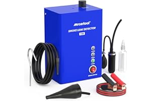 PLAYOCCAR Samochodowa maszyna do mgły 12 V, wykrywacz wycieków T80 EVAP, wbudowana pompa powietrza, do samochodów, motocykli, ciężarówek, SUV-ów, łodzi, motorowerów, detektorów wycieku paliwa