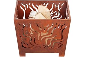 ESSCHERT Fallen Fruits Piccolo braciere Quadrato, Color ruggine, FF161