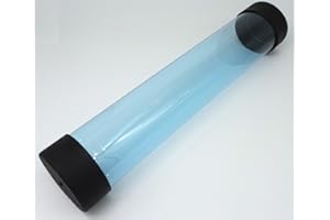 docsmagic.de Playmat Tube Big Transparent Blue - 7 x 36 cm - Poster Artwork Tapis de Jeu Rouleau de Transport Bleu