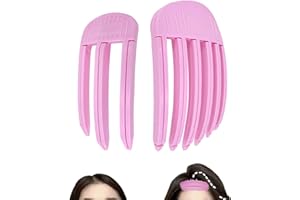 jatimdotin 2pcs Pinzas Pelo, Clips de Volumen para la Línea del Cabello, Clips de Elevación de Raíces para Peinado de Corona Alta, Pueden Utilizar con Secador de Pelo (Morada)