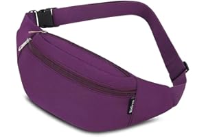 RIDIRUN Sacs Banane Ville De Sécurité pour Voyage Randonnée Homme Femme, ACS de Sport Vélo à Dos Waist Fanny Pack Running Outdoor Sport de Randonnée (Violet)