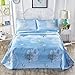 Produktbild KOBWA Sommer kühl-Set, mit Eis-Matte, faltbar Sommer-Schlafsack Matte (1mat 2pillowcase 2.3 m X 2.5 M, Grau blau