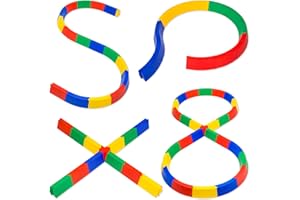 ‎SPORT-THIEME Sport-Thieme Balanciermauer-Set für Kinder | Balancierspiel in 4 Ausführungen: Kurven, Kreuz, S-Form, 8-Form | Stecksystem, kombinierbar, Belastbar bis 80 kg | Zufällige Farbauswahl