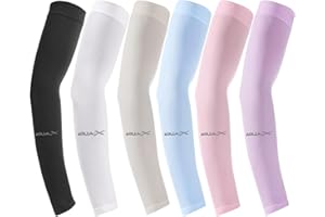 beister Manchon Bras Homme & Femme (3/6),Anti UV Protection UPF 50+ Manche de Bras Avant,Refroidissement Antidérapant Manchette Gaming,Cooling Sport Compression Arm Sleeves pour Cyclisme,Running
