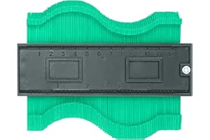 SAMTEK Contour Gauge Profile Tool – Laminate Flooring Tools for Carpets, Tiles, Flower Strips – DIY Profile Gauge Duplicator Tool for Measuring, Marking, Duplicating and Installing (12cm/5inch, Green)