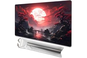 TCGMAT MTG Spielmatte, Größe 61 x 35,6 cm, kostenlose Aufbewahrungstaschen, rutschfeste Rückseite, ideal für Kartenspiel-Enthusiasten, TCG-Spielmatte (Nicht mit Zone, Blutmond-Geheimnisse)