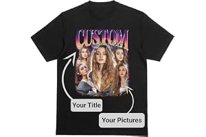 Crafted Memories - Custom Bootleg Rap T-Shirt/Hoodie | Personalised 90s Graphic Style | Add Up to 6 Photos | Retro Music Fash