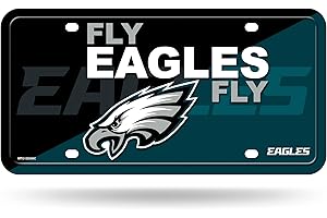 Rico Industries NFL Football Philadelphia Eagles Fly Eagles Fly Metal Tag, 12" x 6"