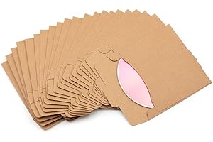 BESTOWAL CD DVD Kraft Paper Sleeves Envelope Wedding Party CD DVD Paper Cover Bag Thick CD DVD Pack Case Holder (10Pcs, Brown)