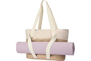 Axcone Sac de Transport pour Femme,Sac de Transport Matelassé,Sac de Fitness Sport et Yoga avec Sangles pour Tapis de Yoga pour Les Voyages et Le Sport