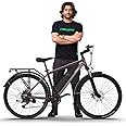 EMotorad T-Rex Pro MTB E-Bike | Dynamic Handlebar with Integrated Display, Front Lights and Indicators | 13Ah Removable Battery | Aluminium Alloy Frame (Deep Purple, 29" Inches)