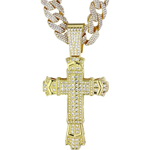 Collana Croce In Acciaio Al Titanio Con Scritta 'Padre' - Gioiello Retrò Hipster Per Uomo E Donna