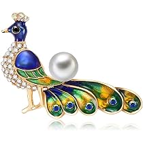 Carry Stone Brosche Pfau Mit Strass – Kristall-Anstecknadel Für Schals, Kleidung, Partys