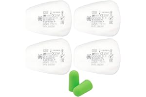 3M Filtre Anti poussière 5935 P3 R Filtres Particule pour Serie 6000 7000 (4 pièces / 2 Paires) - et Bouchons d'oreilles SmartProduct