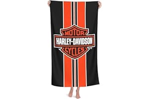 NICHIYOBI Ha-rley D-avi-dson Strandtücher,3D-Digitaldruck Badetücher,modischer Auftritt,Reisetuch,Weich und lichtbeständig (3,100cmx180cm)