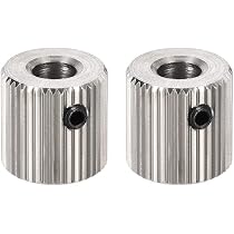 MK7 Antriebsrad Für 3D-Drucker – 2 Stück Edelstahl-Zahnräder Mit 5mm Bohrung, Perfekt Für 1,75mm Filament