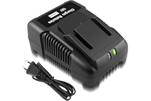 ADVNOVO 18V Li-ion R86091 Chargeur de Remplacement Compatible avec AEG 18V Batterie L1830RHD L1815G L1820R L1825R L1830R L1840R L1850R Compatible avec Ridgid 18V R840083 R840085 R840086 Batterie
