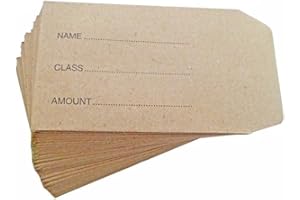 Chiltern Wove Dinner Money Envelopes Pack 200,brown,3x2 inch