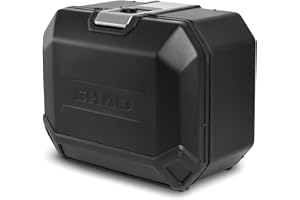 SHAD D0TR47100LB Maleta Lateral Izquierda TR47L Terra Black Edition, Aluminio