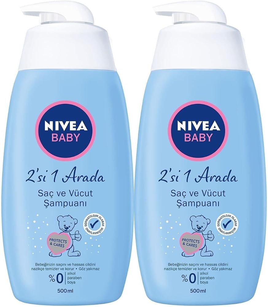 NIVEA Baby Şampuan Saç Ve Vücut 500 Ml X2