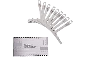 CO-LINK Guitarra Gauge Acción configuración Regla con uego de 9 understring Radio Calibre Herramientas Luthier para Guitarra y bajo la configuración