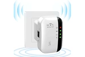 PCERCN WLAN Repeater, 300 Mbit/s WLAN Amplifier, 2.4 GHz WiFi Range Extender Booster with Ethernet Port, Long Range WiFi Amplifier Support Repeater/AP Mode