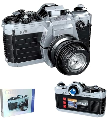 MOC - Kit da costruzione per fotocamera digitale, 627 pezzi, set di blocchi digitali creativi, giocattolo da costruzione per adulti e ragazze