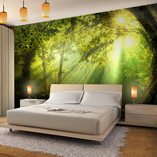 Fototapete Wald 396 x 280 cm – Vliestapete – Wandtapete – Vlies Phototapete – Wand – Wandbilder XXL – !!! 100% MADE IN GERMANY !!! Runa Tapete 9102012a - 3