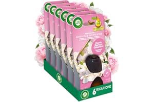 Airwick Ricariche per Diffusore di Oli Essenziali Armonia Istantanea, Confezione da 6 Ricariche per il Diffusore di Oli Essenziali Profumatore per Ambienti alla Fragranza di Peonia e Gelsomino