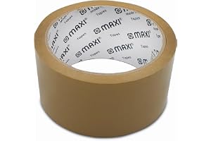 Maxi Packing Tape 48mm X 50 Yds 45 Mic Brown, for Carton Sealing, Shipping and Tape, MX-PT50B