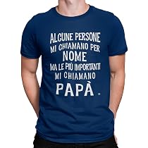 T-Shirt Settantallora J3305 - Il Mio Papà è Un Musicista - Maglietta Umoristica Per Papà Musicista, Regalo Originale