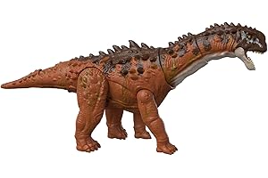 Mattel Jurassic World Dominion Massive Action Ampelosaurus Dinosaurio figura de acción, juguete +4 años (HDX50)