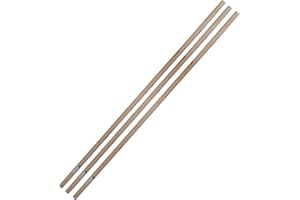 KMJ® Wooden Broom Handle (3 - Count) – Sturdy Wood Pole for Brooms, Mops & Brushes – Durable Wooden Handles for Tools and Cleaning Equipment - (Size 120 X 2.3 Cm)