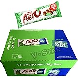 Full Box of Nestle AERO Peppermint Chocolate BAR 24 x 36g (VSTAR)