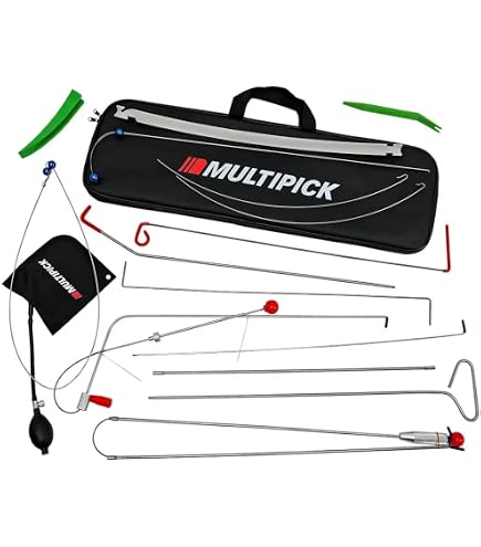 Kit Pro 33 Pièces Démontage Garniture Auto - Pompe à Air + Outils Dépose Portière - Réparation Voiture