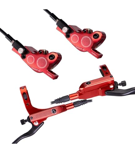 Set Freni A Disco Idraulici MT420 Per Mountain Bike - 4 Pistoncini, Tubo Anteriore 800 Mm E Posteriore 1400 Mm, Compatibile Con Dischi Da 160 Mm