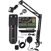 Lastvoice BM800 Live Platinium Set Efektli Ses Kartı Mikrofon Stand Kayıt Canlı Yayın Seti (PC ve Telefon)