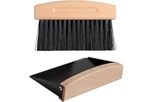 BESSY SHOP Ensemble Balai et Pelle à Poussière,2 Pièces Ensemble pelle et Balayette Balayette de Table Balai de Table Balai et Pelle à Balayette Mini pelle et Balayette pour Cuisine Salle à Manger Réfectoire