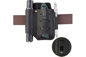 VIPERADE PJ13 Skórzana pokrowiec EDC Organizer z skóry Taktyczny uchwyt na multitool Skórzana torba z pętlą na pasek Uchwyt na długopis dla latarki Narzędzia na zewnątrz Mini narzędzia do kempingu