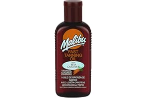 Malibu Sun olejek do opalania, wodoodporny, z beta-karotenem i tropikalnym zapachem kokosowym, 200 ml