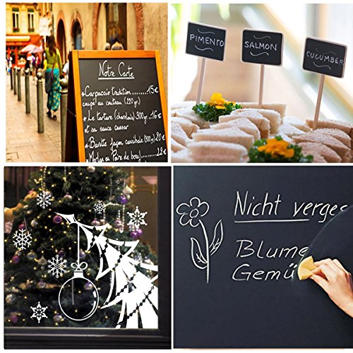 Onupgo flüssige kreide markiert stifte 2er pack 3 mm umschaltbar spitze kreide stifte mit l ö schbarer tinte, ideal für ü r kleine schiefertafel, jar etiketten, bistro, schwarzen brett glas, windows - 7