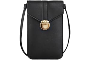 GUSXPPD Petit Sacoche Telephone Portable Femmes, Mini Cuir Crossbody Sac de Téléphone, Sac Téléphone, Petit Sacoche Bandouliere, Pochette Portable Bandouliè pour Téléphone 6.5''