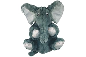 KONG - Comfort Kiddos Elephant Jouet en Peluche avec couineur Amovible pour Petits Chiens