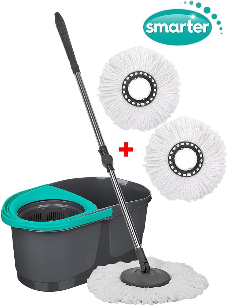 SMARTER DARK Otomatik Temizlik Seti + 2 Adet Yedek Mikrofiber Mop Paspas