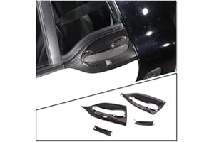 METYOUCAR Cubierta de cuenco para manija de puerta de coche para Benz Smart 453 Fortwo Forfour 2016-2021 accesorios de coche conducción a la izquierda (fibra de carbono)