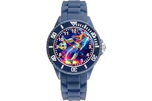 Alienwork Kids Children’s Watch Boys Girls Learning Time Waterproof 5 ATM